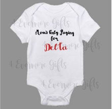 Load image into Gallery viewer, Mom&#39;s Only Paying for Delta Baby Body Suit Delta Sigma Theta Baby Body Suit