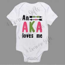 Load image into Gallery viewer, An AKA Loves Me Baby Body Suit