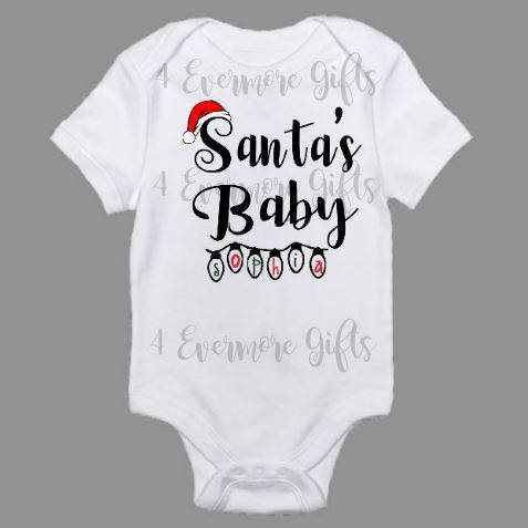 Personalized Santa's Baby Baby Body Suit