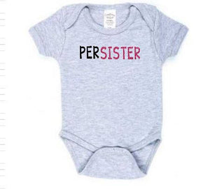 PerSISTER Glitter Baby Body Suit