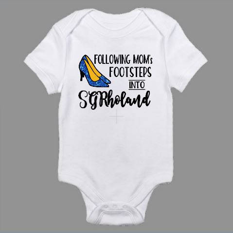 Following Mom's Footsteps Into SGRhoLand Sigma Gamma Rho Baby Body Suit