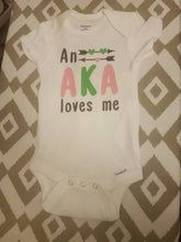 Load image into Gallery viewer, An AKA Loves Me Baby Body Suit