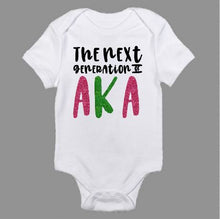 Load image into Gallery viewer, The Next Generation of AKA Baby Bodysuit