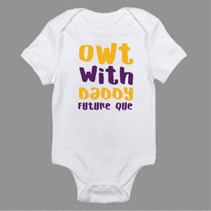 Owt With Daddy Omega Psi Phi Themed Baby Body Suit
