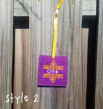 Load image into Gallery viewer, Omega Psi Phi Snowflake Christmas Ornament