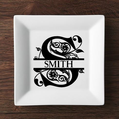 Monogrammed Plate | Personalized Plate