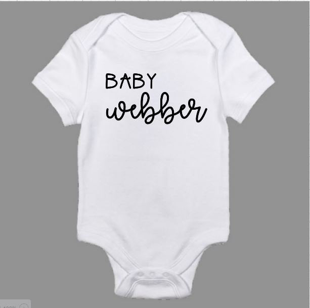 Personalized Baby Body Suit