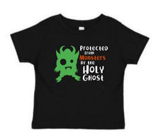 Load image into Gallery viewer, Protected by the Holy Ghost Christian Kid Halloween Shirt